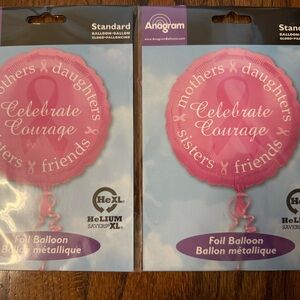 Pink Foil Balloon - Celebrate Courage